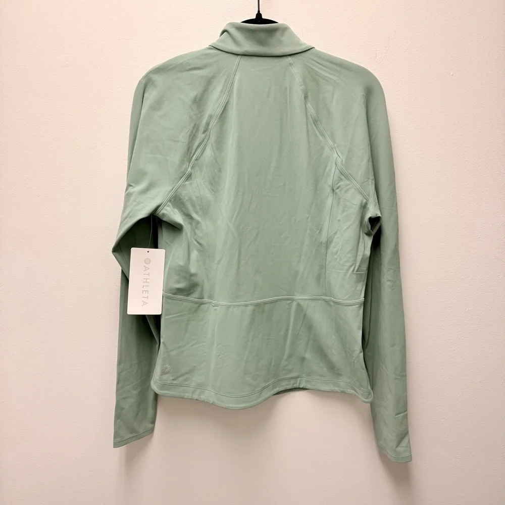 NWT Athleta M Salutation Jacket 2.0 Agave Green, Large - Picture 5 of 9